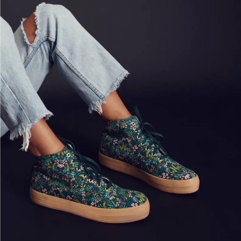 Keds Rifle Paper Co Floral High-Top Sneakers